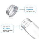 20 Clear Plastic Test Tubes with Caps - 115ml