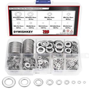 DYWISHKEY 700-Piece Stainless Steel Flat Washer Set