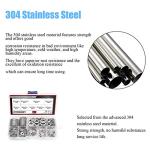 DYWISHKEY 700-Piece Stainless Steel Flat Washer Set