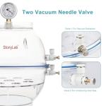 Stonylab 250mm Vacuum Desiccator with Gauge