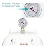Stonylab 250mm Vacuum Desiccator with Gauge