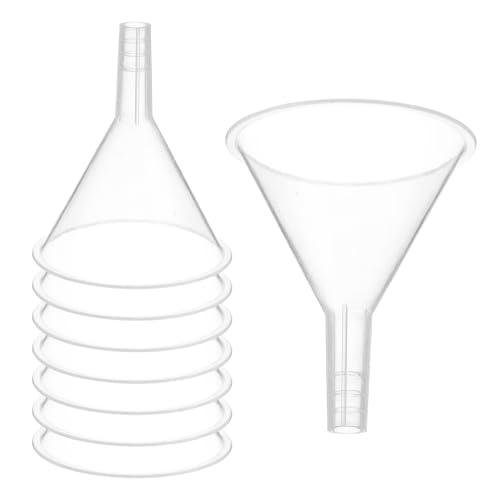 PATIKIL 2-Inch Clear Plastic Funnels, Set of 8