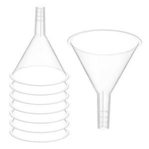 PATIKIL 2-Inch Clear Plastic Funnels, Set of 8