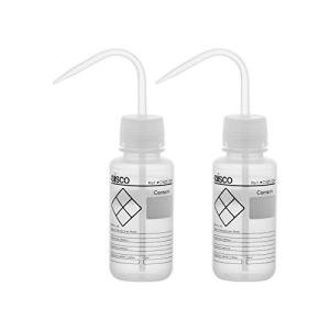 EISCO 2PK 250ml Chemical Wash Bottles with Labels