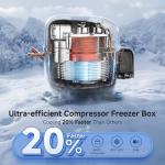 12V Portable Car Refrigerator - 26QT, Waterproof