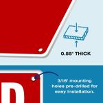 Durable Plastic First Aid Safety Sign, 7 x 10 Inch