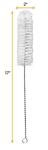 EISCO 15" Nylon Brush for Glassware Cleaning