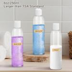8 oz Clear Plastic Squeeze Bottles with Caps