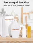 8 oz Clear Plastic Squeeze Bottles with Caps