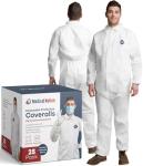Disposable Hazmat Suits 25-Pack, 2X-Large
