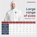 Disposable Hazmat Suits 25-Pack, 2X-Large