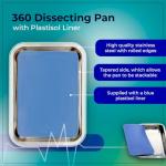 360 Stackable Stainless Steel Dissecting Pan, 11" x 7