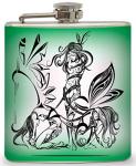 Tribal Design Hip Flask Gift Set with Shot Glasses