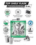 Tribal Design Hip Flask Gift Set with Shot Glasses