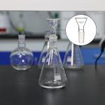 Glass Short Stem Powder Funnel, 50mm Top, 24/40 Joint