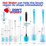11 Pack Multi-Brush Set for Cleaning Narrow Bottles