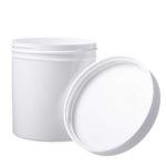Wide-Mouth Plastic Jar with Cap, 16 oz, 70 Pack