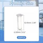 300 Pcs 4ML Plastic Microcentrifuge Tubes with Lids