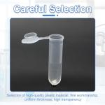 300 Pcs 4ML Plastic Microcentrifuge Tubes with Lids