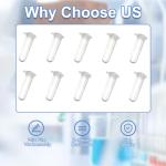 300 Pcs 4ML Plastic Microcentrifuge Tubes with Lids