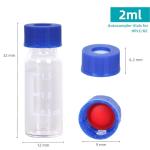 30 Pack 2ML Autosampler Vials with Caps