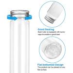 20 Clear Plastic Test Tubes with Caps - 115ml