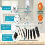 10-Piece Bottle Cleaning Brush Set, 25.4 cm