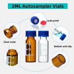 30 Pack 2ML Autosampler Vials with Caps