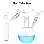 Starfa Lab Glass Tube Stem Set, 110mm Curved