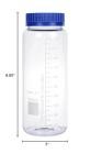 1000 mL Wide Mouth Borosilicate Lab Glass Bottles