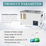 Digital Lab Water Bath with Stainless Steel Liner