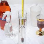 Alcohol Meter Test Kit with Glass Cylinder and Accessories