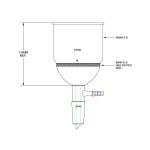 Buchner Funnel 350mL with 24/40 Joint