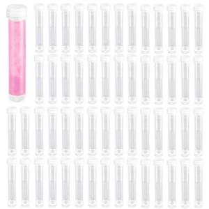 100PCS 10ml Clear Plastic Test Tubes with Caps