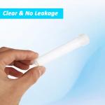 100PCS 10ml Clear Plastic Test Tubes with Caps