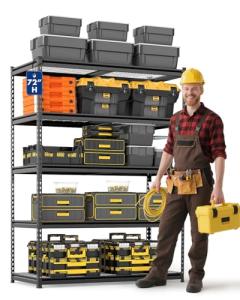Heavy Duty 5-Tier Metal Shelving Unit, 4000 lbs