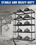 Heavy Duty 5-Tier Metal Shelving Unit, 4000 lbs