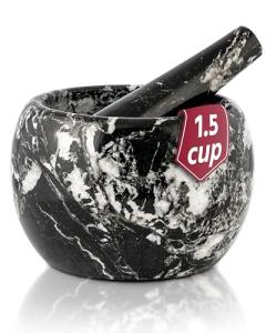 Natural Marble Mortar and Pestle Set - Small