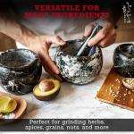 Natural Marble Mortar and Pestle Set - Small