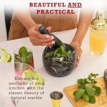 Natural Marble Mortar and Pestle Set - Small