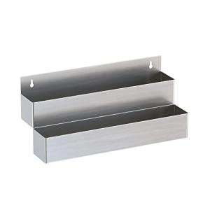 Stainless Steel Double Tier Bottle Holder - 22 Inch