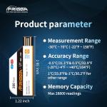 Frigga 10 Pack Disposable Temperature Data Loggers