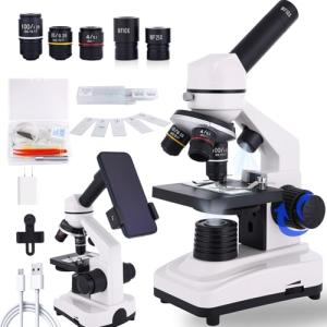 OOZSTAR Compound Microscope with Dual LED Illumination