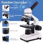 High-Power Compound Microscope for Students & Home