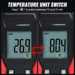 Digital K Type Thermometer with Dual Probes