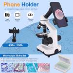 High-Power Compound Microscope for Students & Home