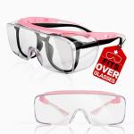 Pink Safety Glasses for Prescription Eyewear - Anti-Fog