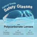 Raxwell Clear Safety Glasses 12-Pack - ANSI Certified