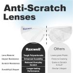 Raxwell Clear Safety Glasses 12-Pack - ANSI Certified