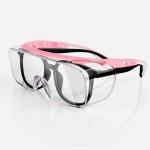 Pink Safety Glasses for Prescription Eyewear - Anti-Fog